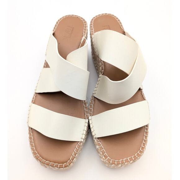 Nordstrom Rack Cressida Platform Wedge Espadrille Sandal Ivory Size US9M EU40 - Picture 13 of 13